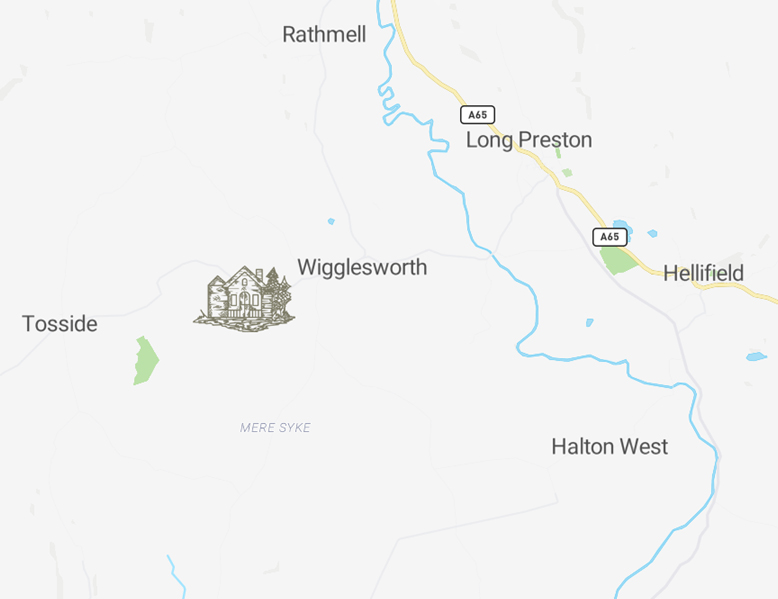 Location Map for Wigglesworth House & Cottages